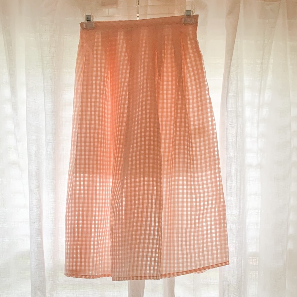 Jack by BB Dakota Pink Sheer Skirt